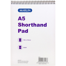 A5 Marlin top spiral short hand pad